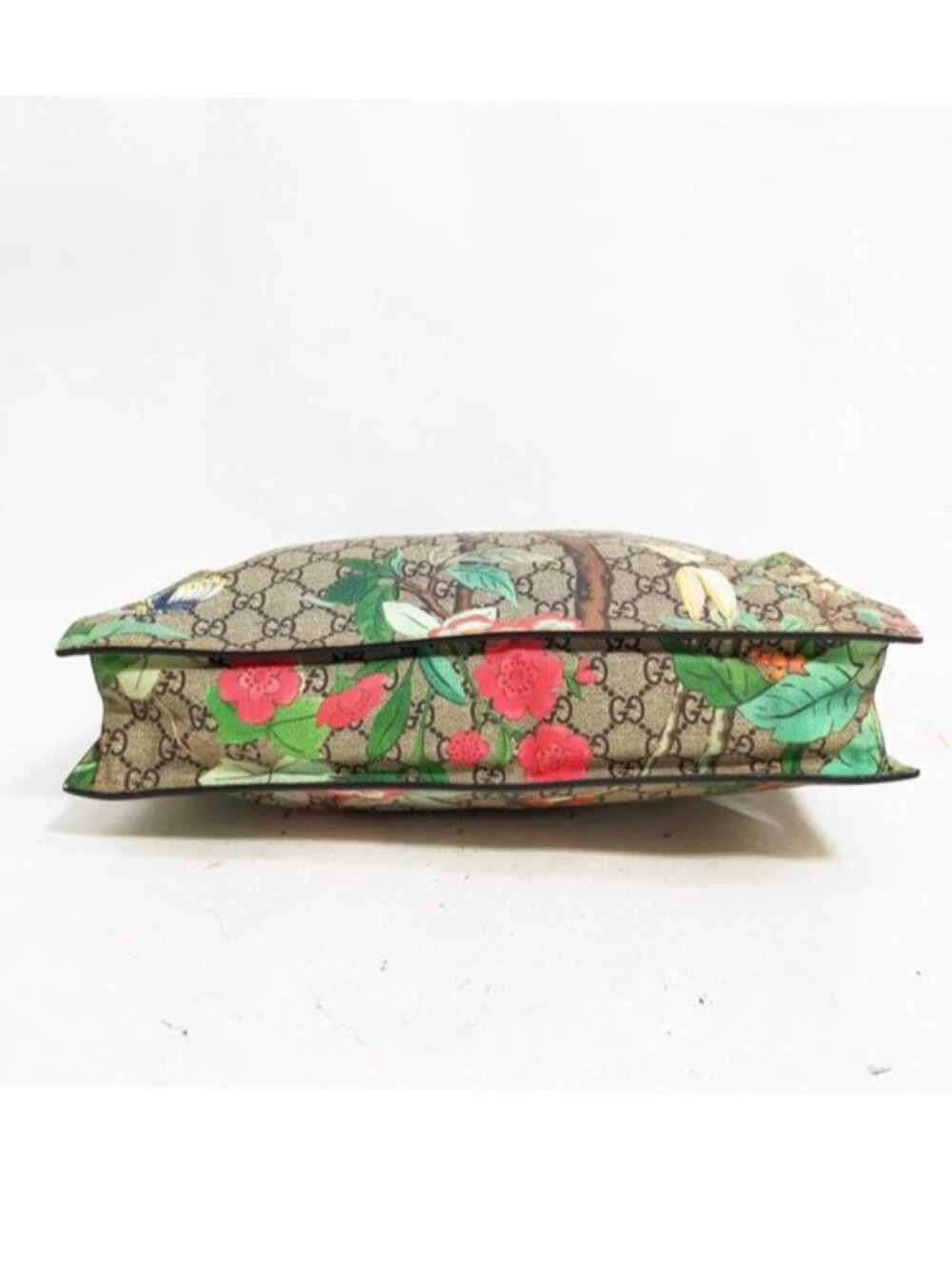 Authentic Gucci Tian GG Supreme Floral Bird Tote Shoulder Bag - Picture 6 of 16